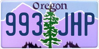 OR license plate 993JHP