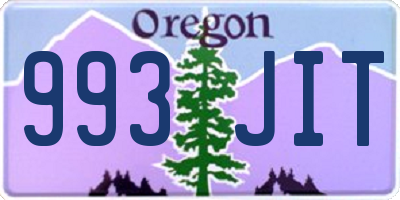 OR license plate 993JIT