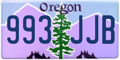 OR license plate 993JJB