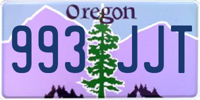 OR license plate 993JJT