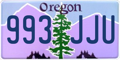 OR license plate 993JJU