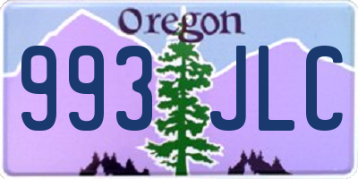 OR license plate 993JLC