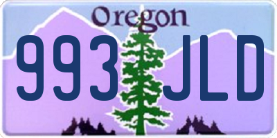 OR license plate 993JLD