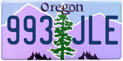 OR license plate 993JLE