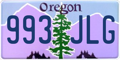 OR license plate 993JLG