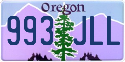 OR license plate 993JLL