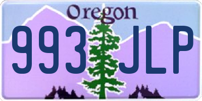 OR license plate 993JLP