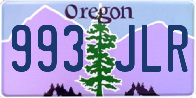 OR license plate 993JLR