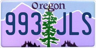 OR license plate 993JLS