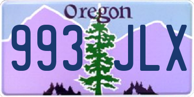 OR license plate 993JLX