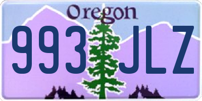 OR license plate 993JLZ