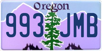 OR license plate 993JMB