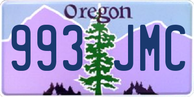 OR license plate 993JMC