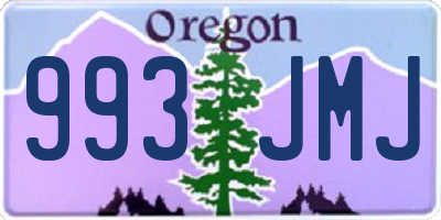 OR license plate 993JMJ