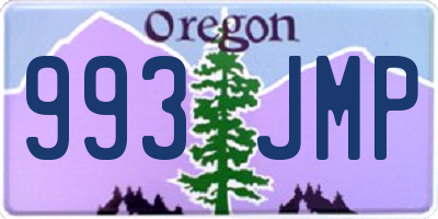 OR license plate 993JMP