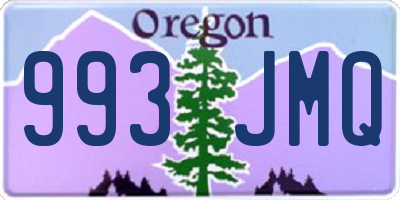 OR license plate 993JMQ