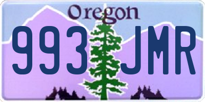 OR license plate 993JMR