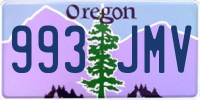 OR license plate 993JMV