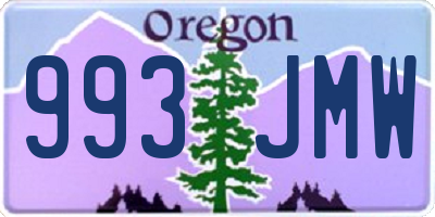 OR license plate 993JMW