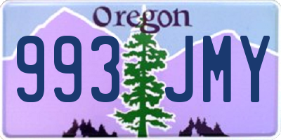 OR license plate 993JMY