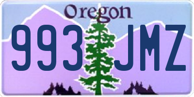 OR license plate 993JMZ