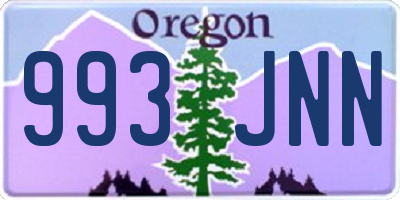 OR license plate 993JNN