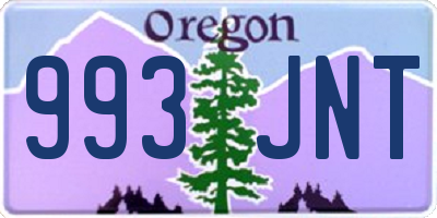 OR license plate 993JNT