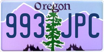 OR license plate 993JPC