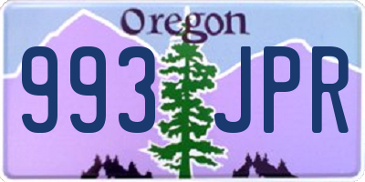 OR license plate 993JPR