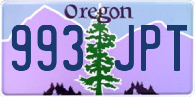 OR license plate 993JPT