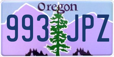 OR license plate 993JPZ