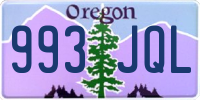 OR license plate 993JQL