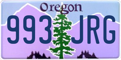 OR license plate 993JRG