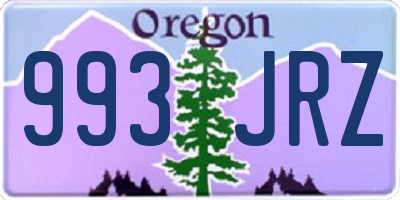 OR license plate 993JRZ