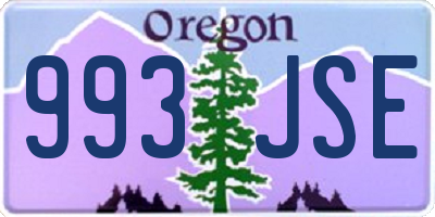 OR license plate 993JSE