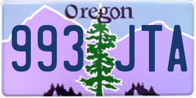 OR license plate 993JTA