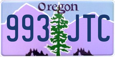 OR license plate 993JTC