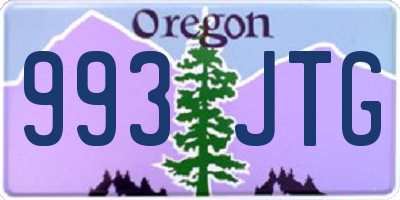 OR license plate 993JTG