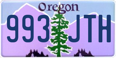 OR license plate 993JTH