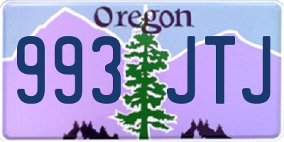 OR license plate 993JTJ