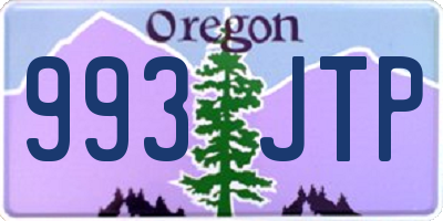 OR license plate 993JTP