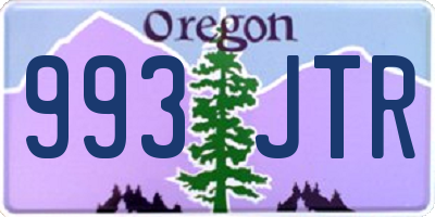 OR license plate 993JTR