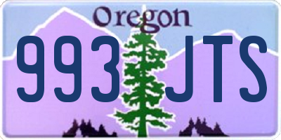 OR license plate 993JTS