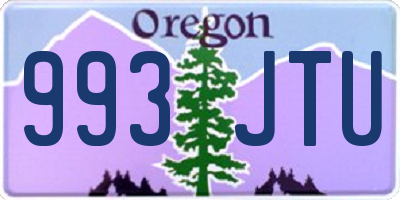 OR license plate 993JTU
