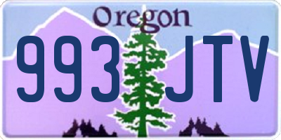 OR license plate 993JTV