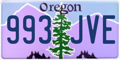 OR license plate 993JVE