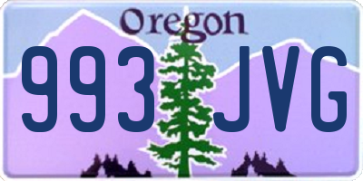 OR license plate 993JVG