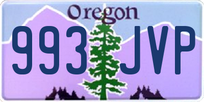 OR license plate 993JVP