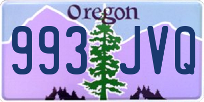 OR license plate 993JVQ