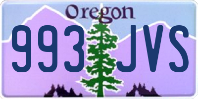 OR license plate 993JVS